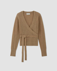 The Alpaca Wrap Sweater | Tiger's Eye