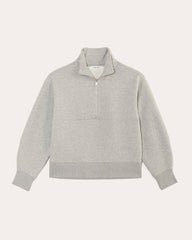 Luxe Fleece Half-Zip Sweatshirt | Heathered Grey