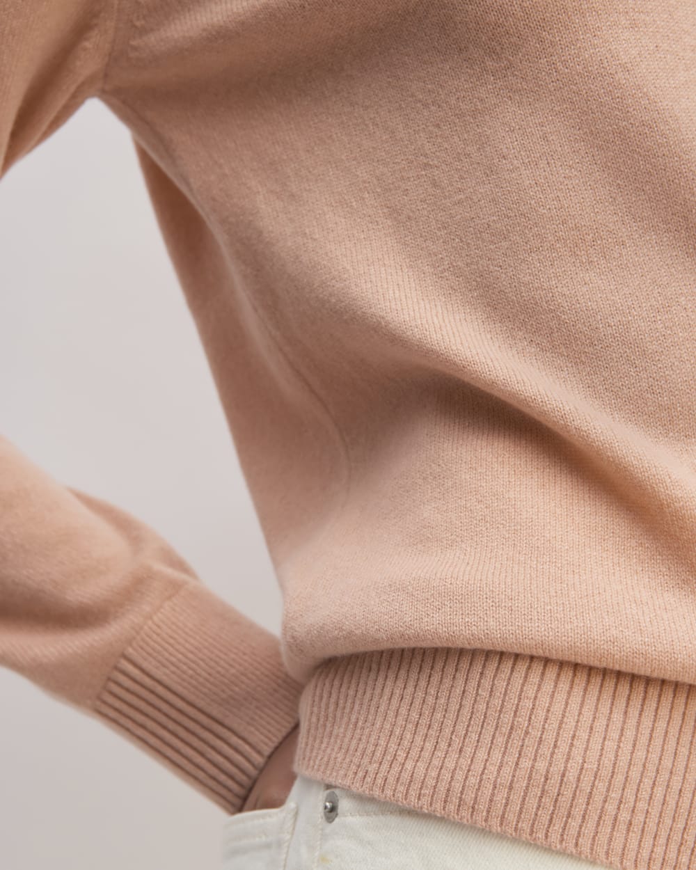 The Classic Crew in Cashmere | Blush Pink