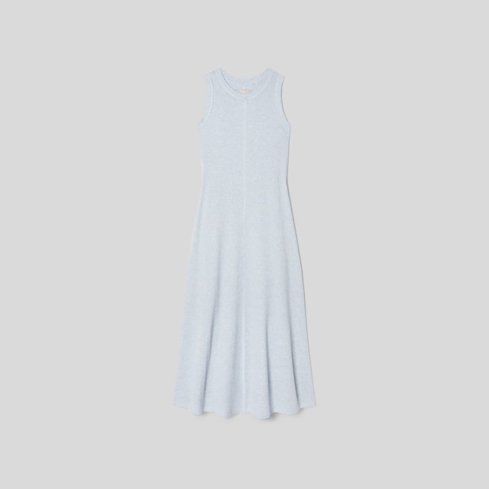 The  Organic Cotton Waffle Tank Dress | Heathered Periwinkle