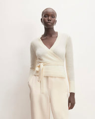 The Alpaca Wrap Sweater | Snow