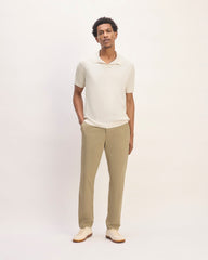 The No-Sweat Polo | Heathered Canvas