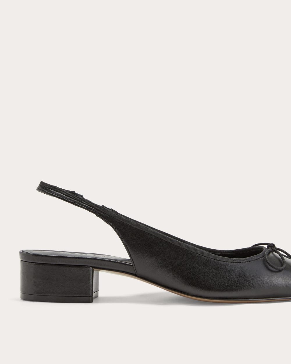 The Ballet Slingback Heel | Black