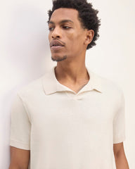 The No-Sweat Polo | Heathered Canvas