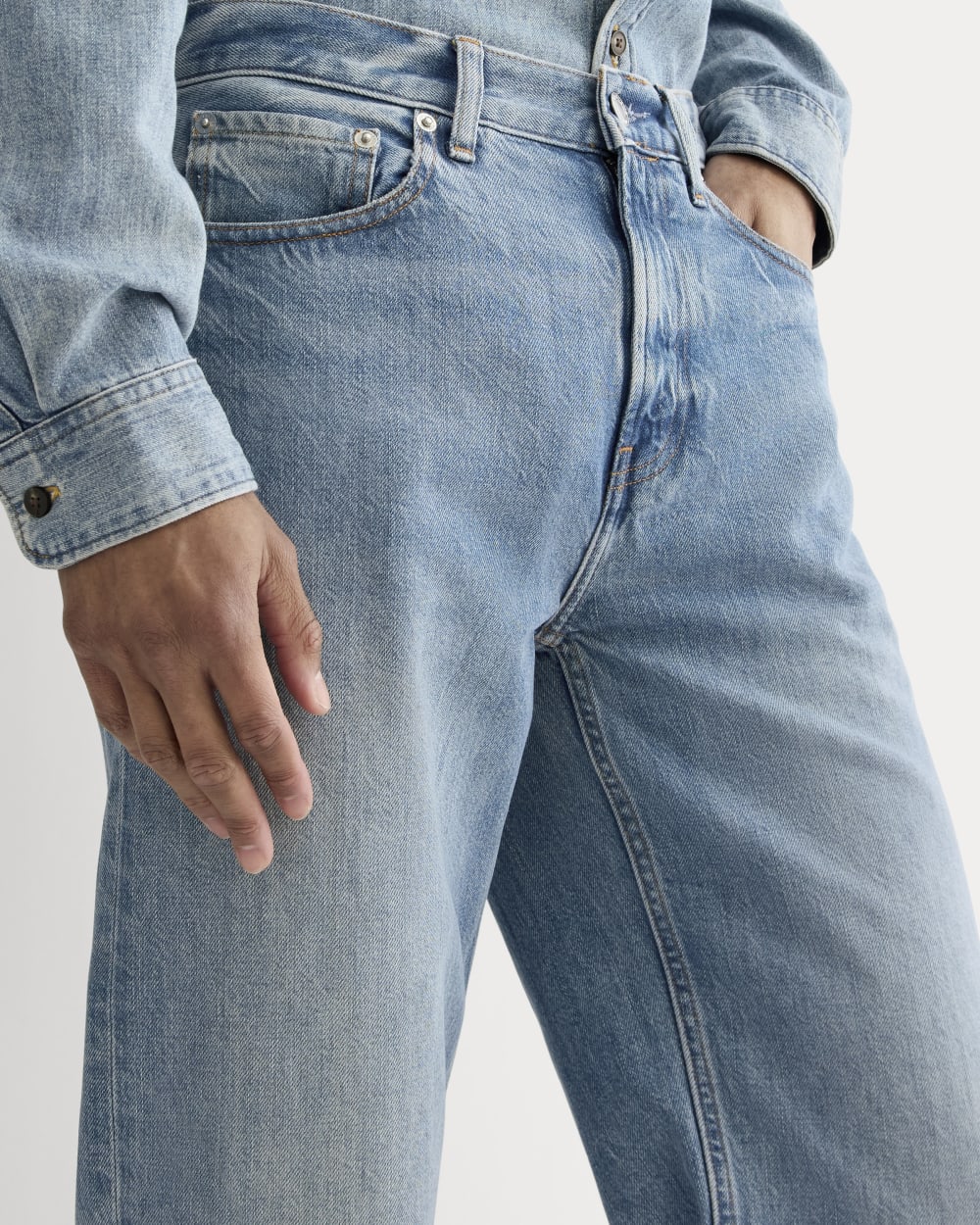 The '90s Loose Straight Jean | Light Indigo