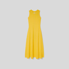 The  Organic Cotton Waffle Tank Dress | High Visibility Yellow