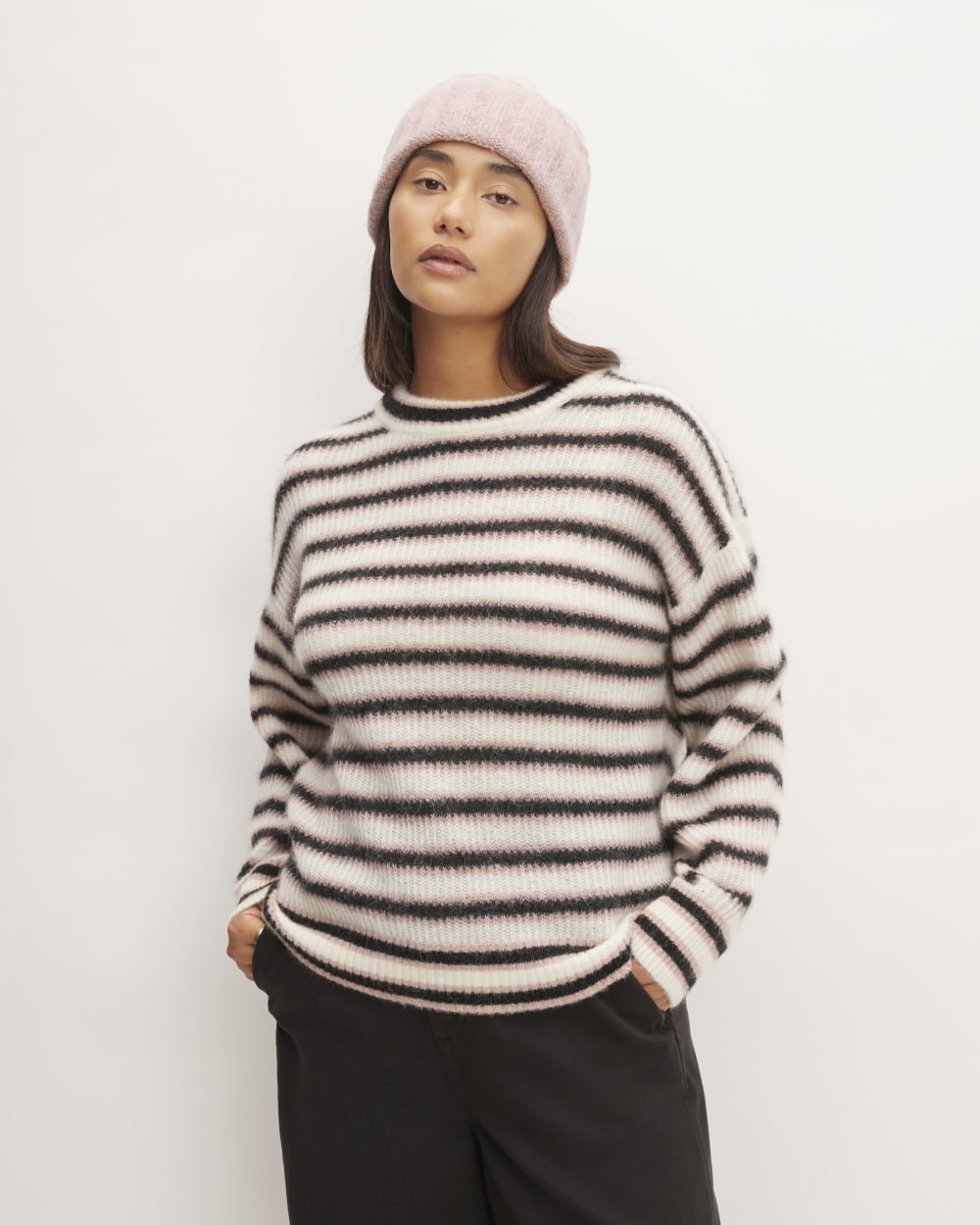 The Alpaca Beanie | Blush Pink