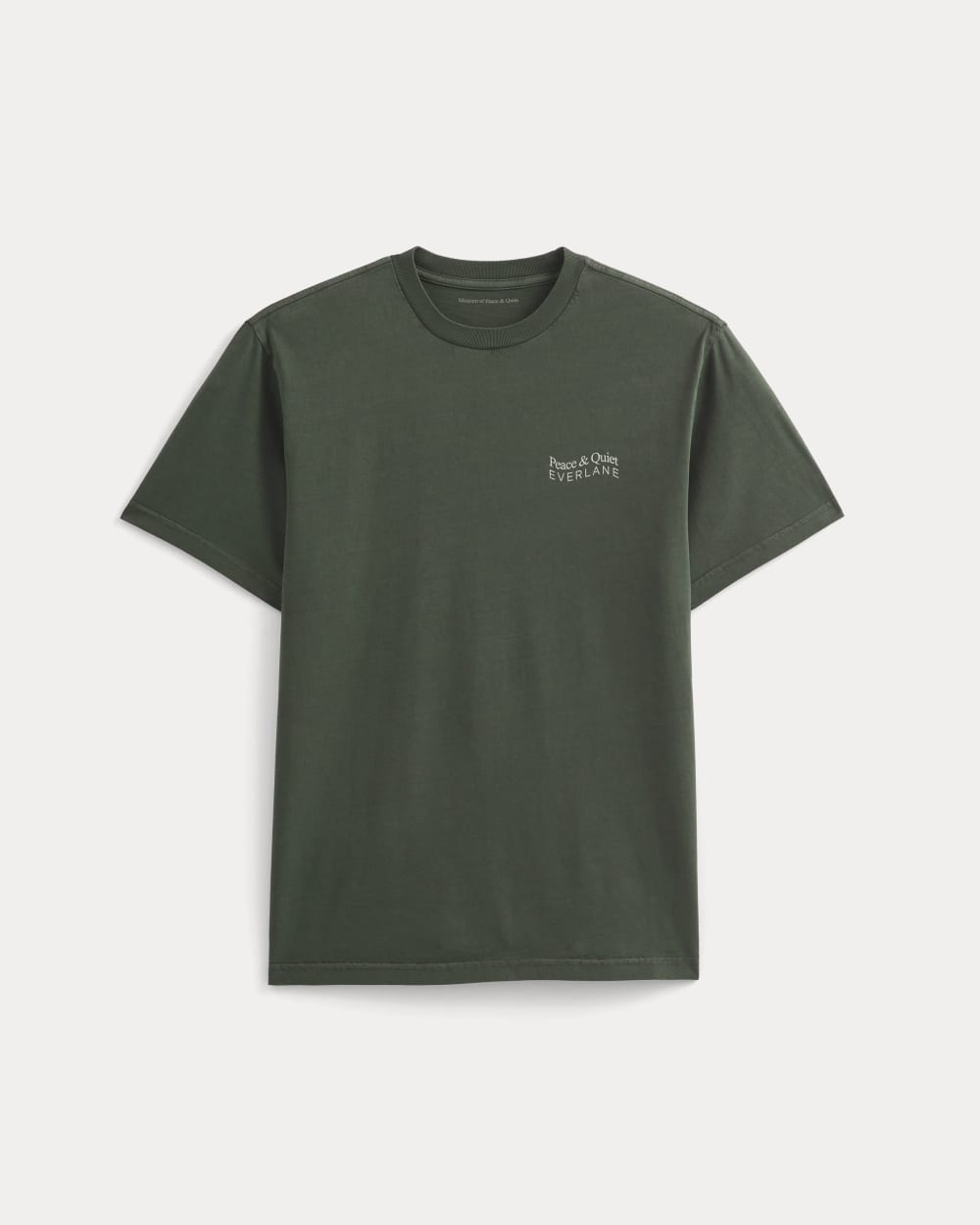Everlane x Peace & Quiet Graphic Logo Tee | Pine