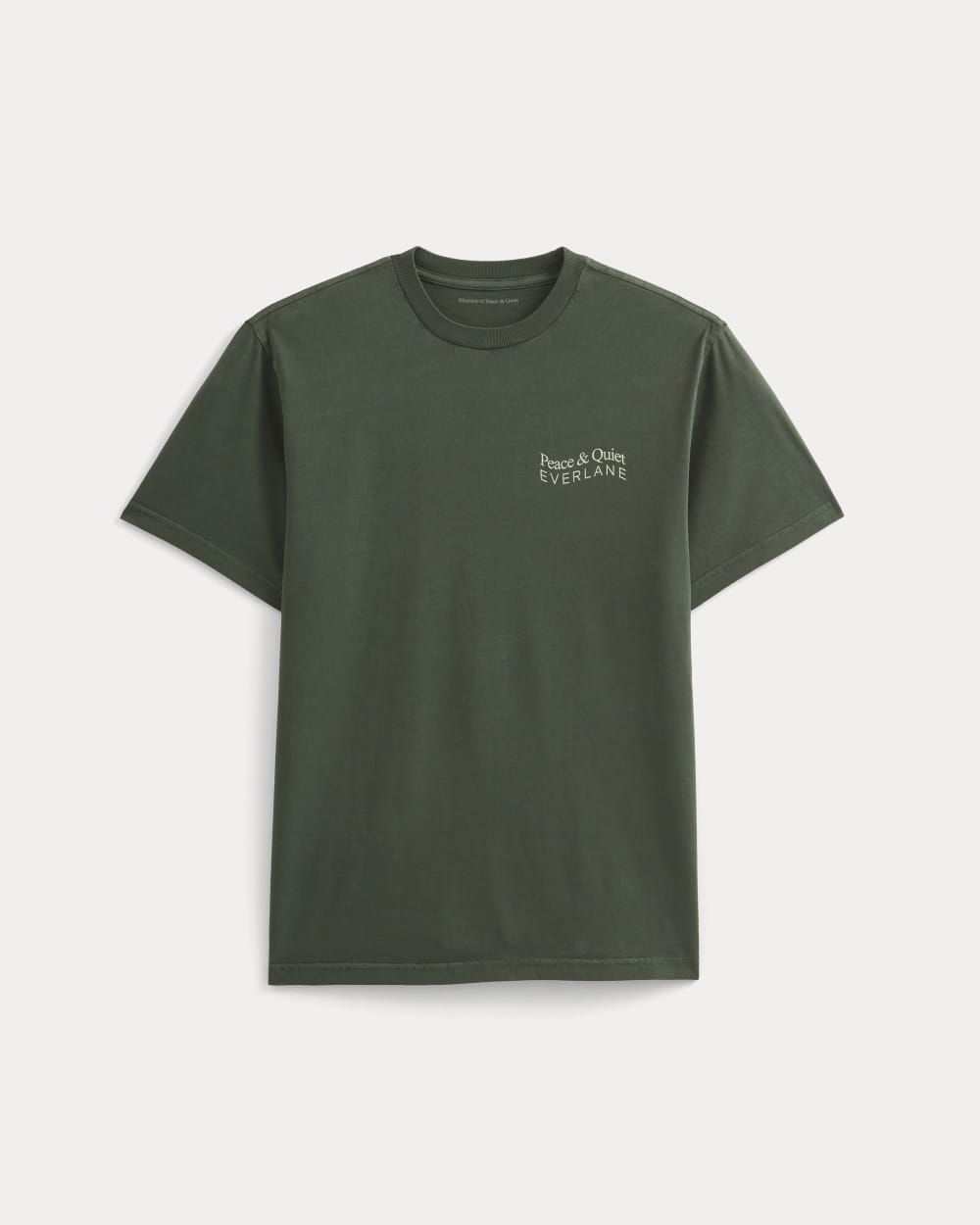 Everlane x Peace and Quiet Crest Graphic Tee | Pine