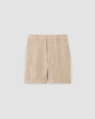 The 7 Linen Trouser Short | Cornstalk Chambray