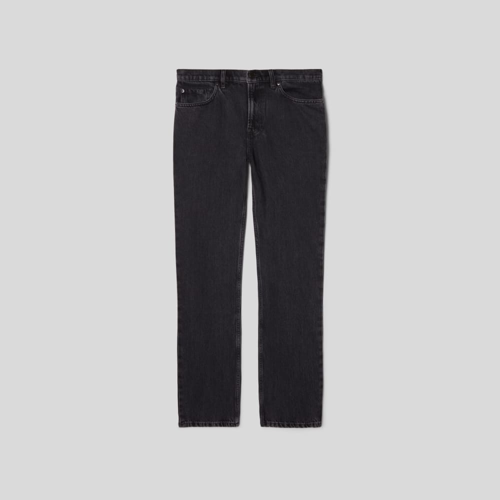 The Authentic Straight Jean | Washed Black