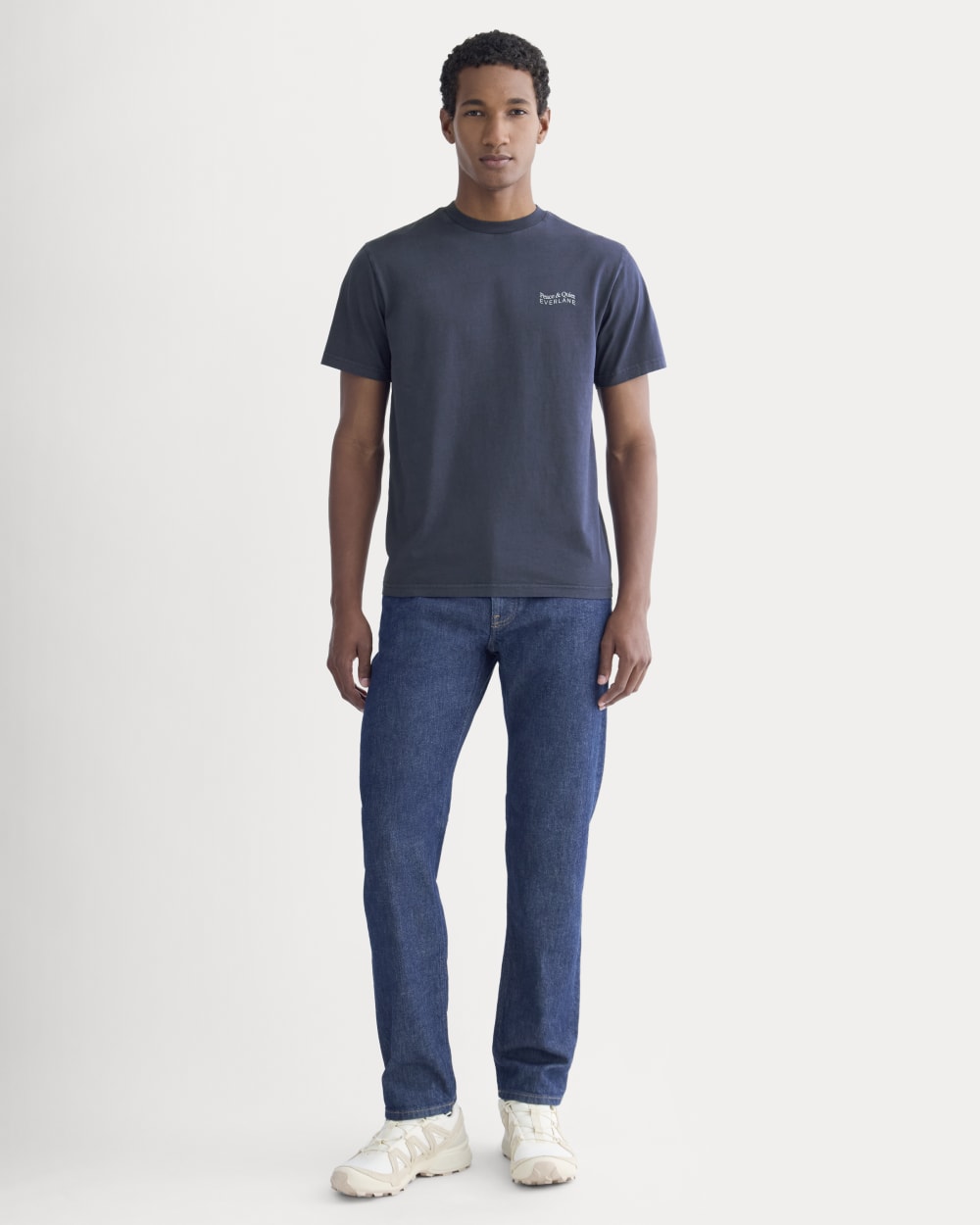 Everlane x Peace and Quiet Crest Graphic Tee |  Navy