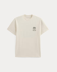 Everlane x Peace and Quiet Crest Graphic Tee | Bone