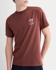Everlane x Peace and Quiet Crest Graphic Tee | Wine